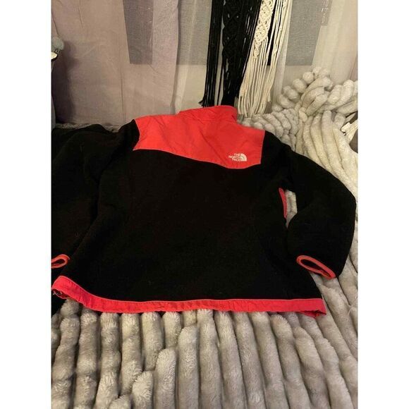 The north face jacket/coat denali euc sz Medium/M black pink fleece - Picture 7 of 9